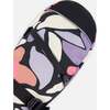 Winter Mittens Teknik, Black Retro Flower Print - Gloves - 4