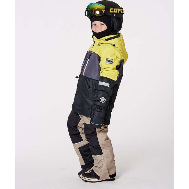 Two-Piece Teknik Snowsuit Colorblocked, Light Khaki Green - Snowsuits - 2