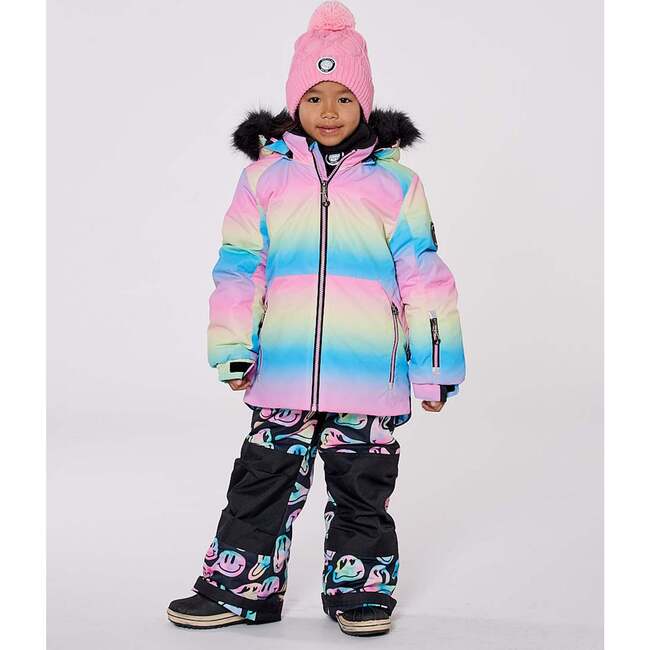 Two-Piece Play Snowsuit, Smiley Face Girl - Snowsuits - 5