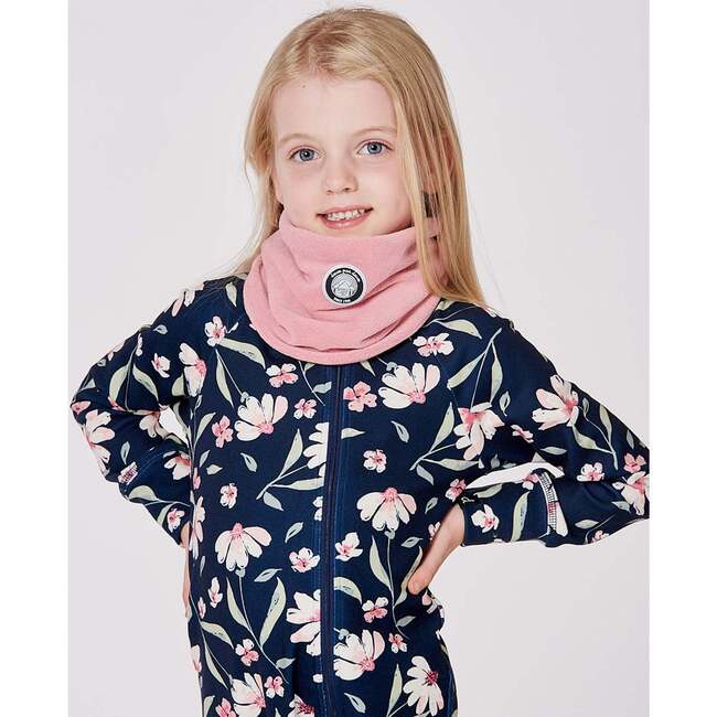 Polar Fleece Neckwarmer, Dusty Pink - Scarves - 2
