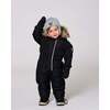 Lined Baby Knit Hat with Ears and Strings, Heather Gray - Winter Hats - 2