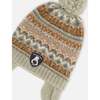Lined Baby Knit Pompom Hat with Ear Flaps Blue Purple, Green and Brown - Winter Hats - 4