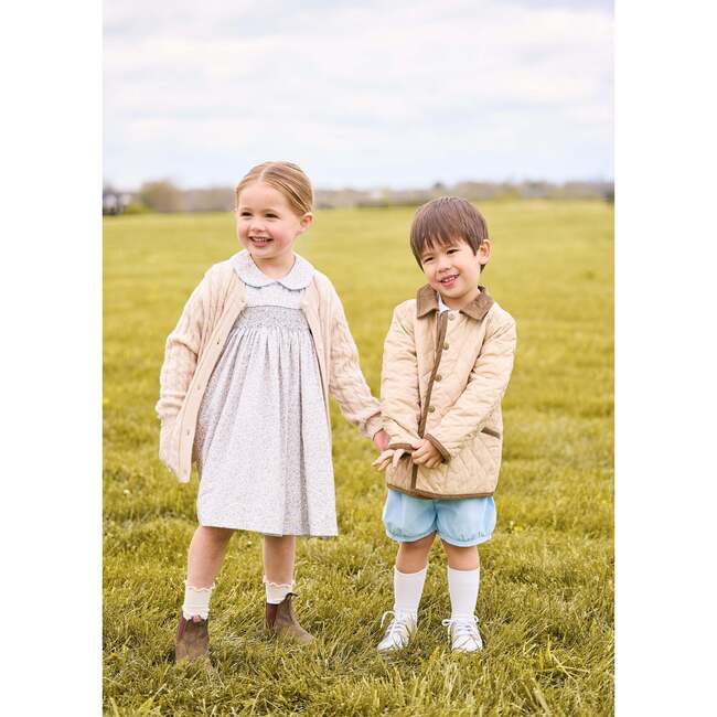 Smocked Peter Pan Dress, Winthrop Floral - Dresses - 3