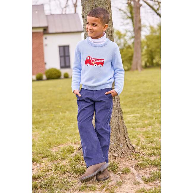 Pull On Pant, Navy Corduroy - Pants - 2