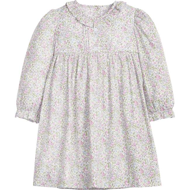 Pleated Caroline Dress, Lavender Gables Floral