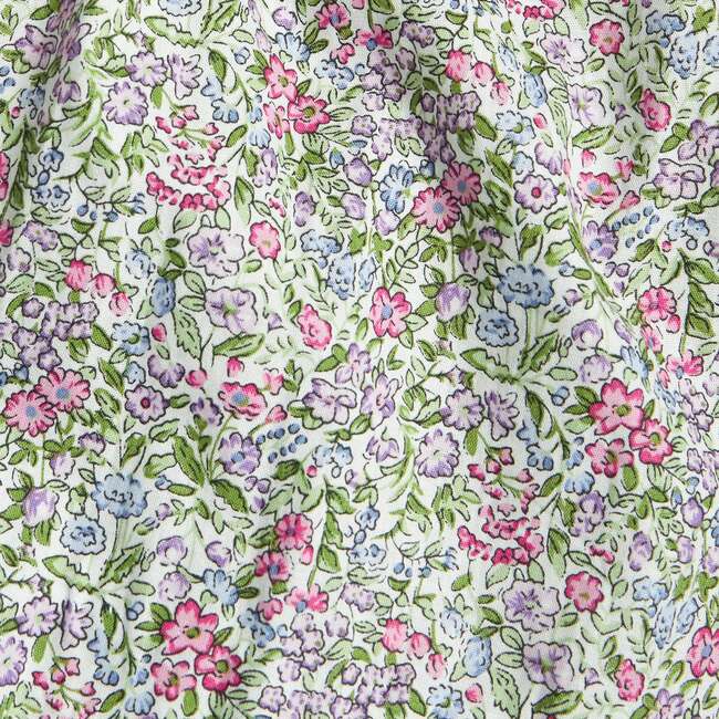 Pleated Caroline Dress, Lavender Gables Floral - Dresses - 2