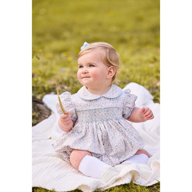 Smocked Peter Pan Bubble, Winthrop Bubble - Rompers - 4