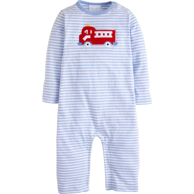 Applique Romper, Fire Truck