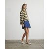 Whitney Top, Fern/Cream Wide Stripe - Sweaters - 3