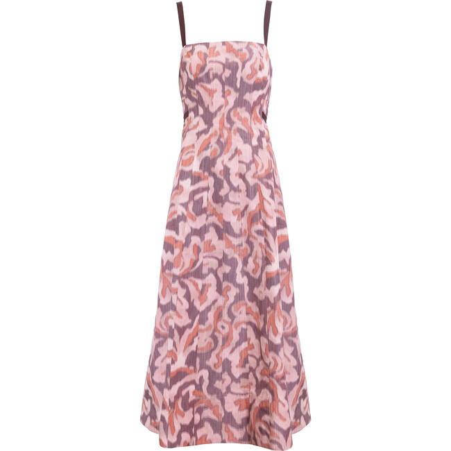 Tavia Dress, Mahogany/Sugarcane Multi