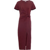 Short Sleeve Cody Dress, Raisin - Dresses - 1 - thumbnail