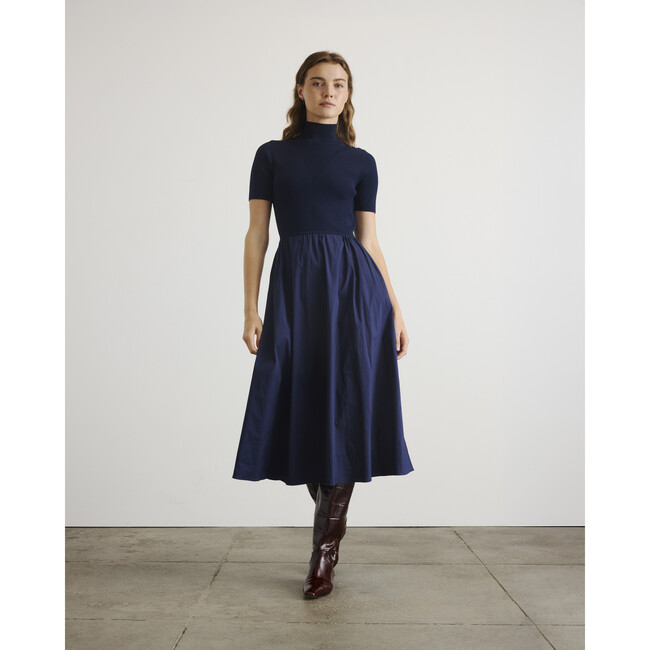 Teresa Knit Dress, Maritime Blue - Dresses - 2
