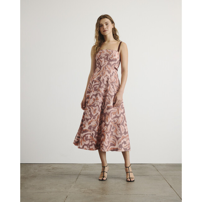 Tavia Dress, Mahogany/Sugarcane Multi - Dresses - 2