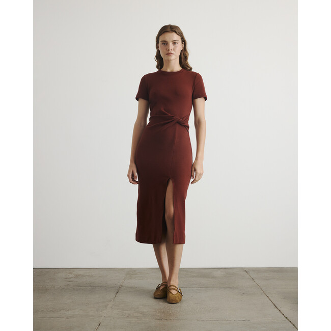 Short Sleeve Cody Dress, Raisin - Dresses - 2