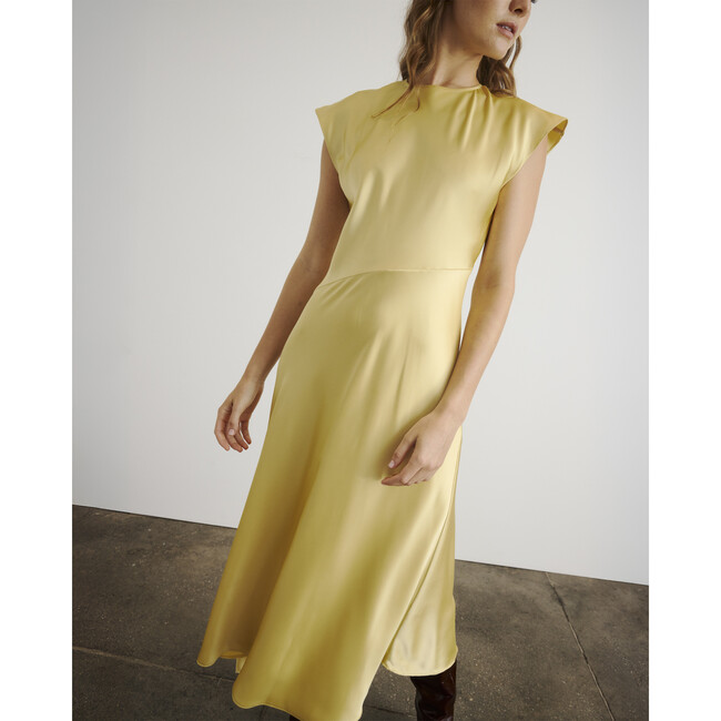 Violeta Dress, Butter Yellow - Dresses - 4