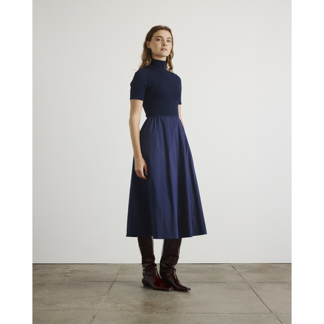 Teresa Knit Dress, Maritime Blue - Dresses - 3