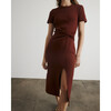 Short Sleeve Cody Dress, Raisin - Dresses - 5