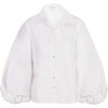 Marina Top, Optic White - Blouses - 1 - thumbnail