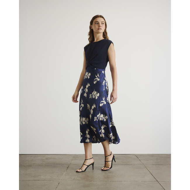 Rosabeth Dress, Maritime Blue/Cream Multi - Dresses - 3
