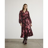 Long Sleeve Blaire Dress, Mahogany/Soft Carmine Multi - Dresses - 2