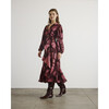 Long Sleeve Blaire Dress, Mahogany/Soft Carmine Multi - Dresses - 3