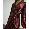 Long Sleeve Blaire Dress, Mahogany/Soft Carmine Multi - Dresses - 5