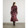 Long Sleeve Blaire Dress, Mahogany/Soft Carmine Multi - Dresses - 6
