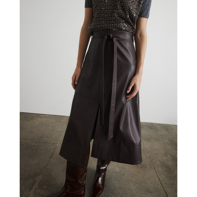Hudley Skirt, Oxblood - Skirts - 4
