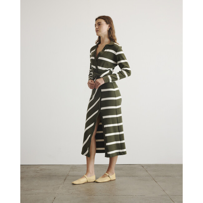 Ellicot Dress, Army/Chalk - Dresses - 4