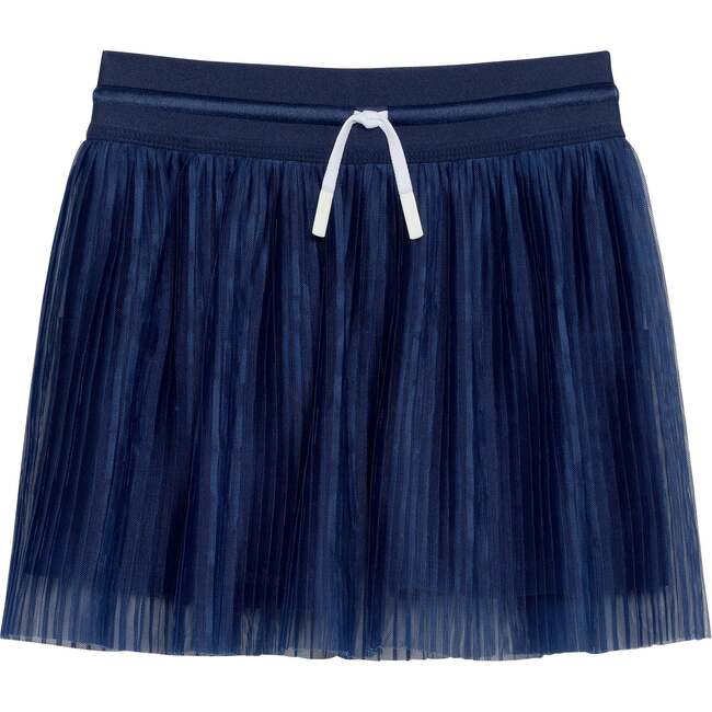 Girls Pleated Skort, Navy