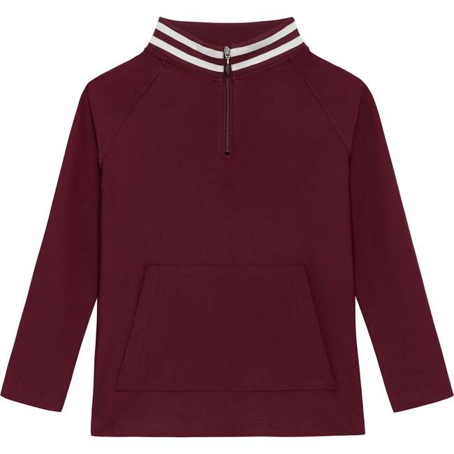 Girls Half Zip, Maroon