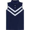 Girls Cheer Tank, Navy - Tank Tops - 1 - thumbnail