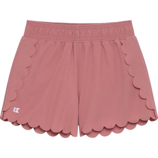 Girls Scalloped Super Short, Dusty Pink