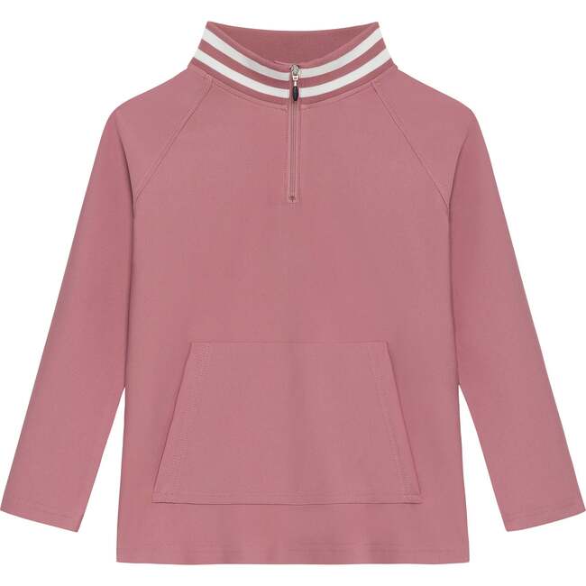 Girls Half Zip, Dusty Pink