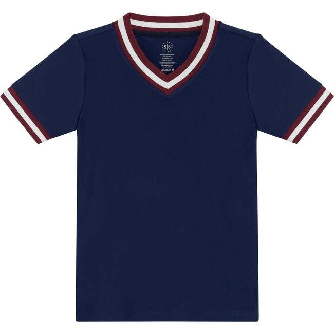 Boys V Neck Practice Tee, Navy