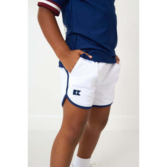 Boys Retro Mesh Super Short, White - Shorts - 2
