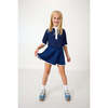 Girls Henley Top, Navy - T-Shirts - 5