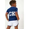 Boys V Neck Practice Tee, Navy - T-Shirts - 3
