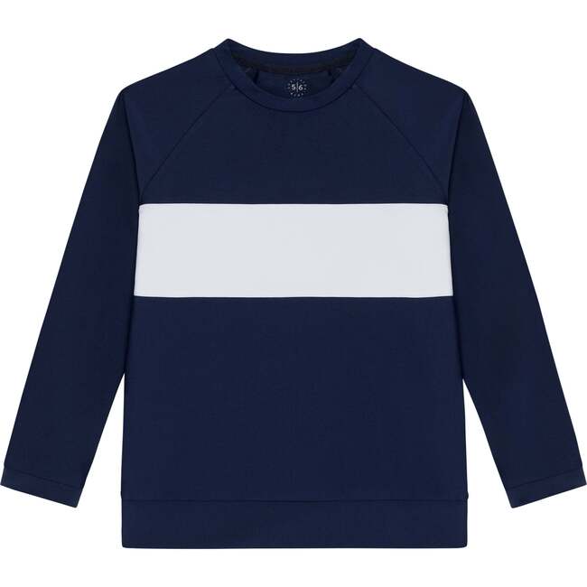 Boys Pullover, Navy White Stripe
