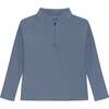 Boys Half Zip, Slate - Sweatshirts - 1 - thumbnail