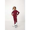 Girls Half Zip, Maroon - Sweatshirts - 2