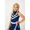 Girls Cheer Tank, Navy - Tank Tops - 2