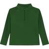 Boys Half Zip, Dark Green - Sweatshirts - 1 - thumbnail