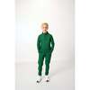 Boys Warm-up Jogger, Dark Green - Pants - 2