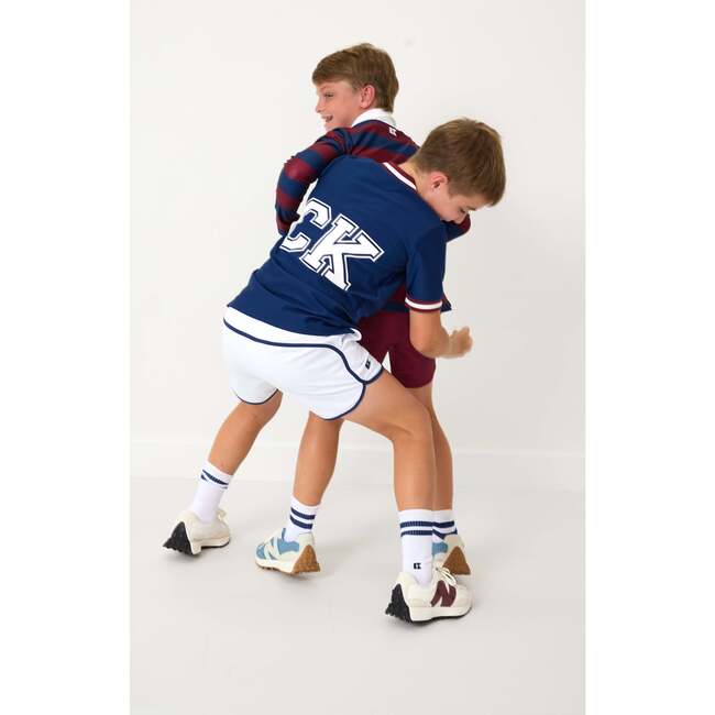 Boys Retro Mesh Super Short, White - Shorts - 3