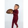 Boys Half Zip, Maroon - Sweatshirts - 3