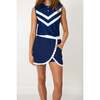 Girls Scalloped Skort, Navy - Skirts - 3