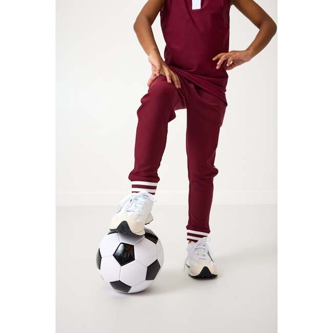 Girls Retro Jogger, Maroon - Pants - 3