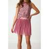 Girls Pleated Skort, Dusty Pink - Skirts - 3