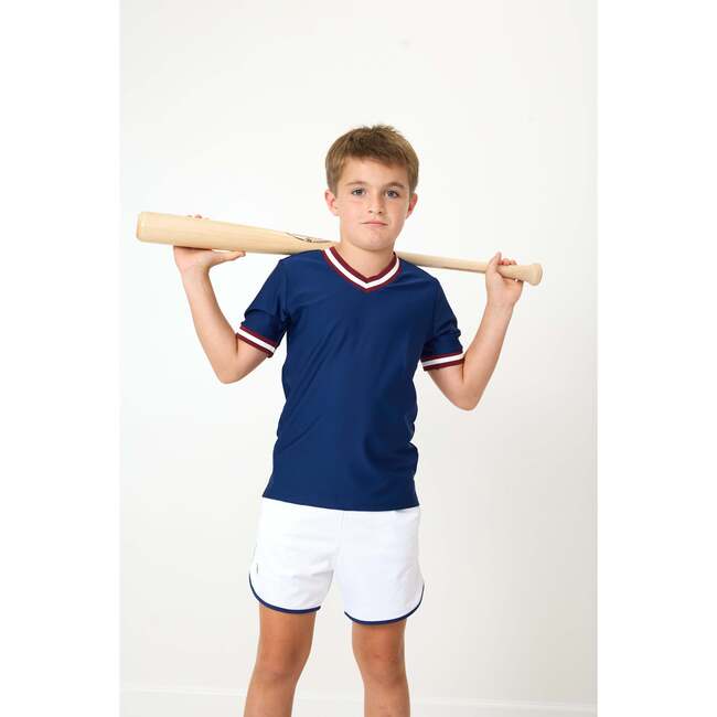 Boys Retro Mesh Super Short, White - Shorts - 4